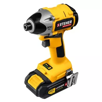Бесщеточный винтоверт Steher CSB-300-2 (2 аккумулятора, в кейсе)