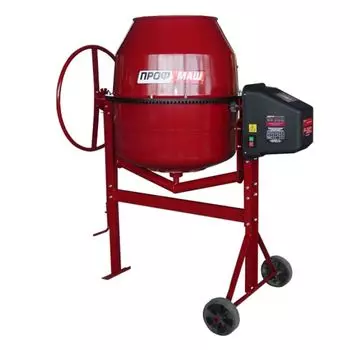Бетономешалка Профмаш Б 120, полиамидный венец, объем раствора 40 л
