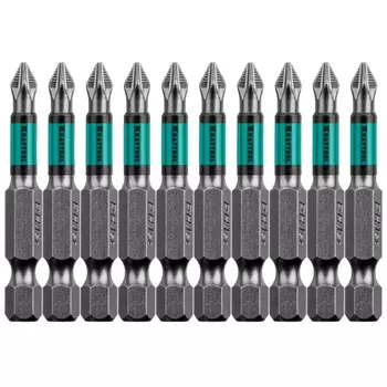 Биты Kraftool 26122-1-50-10, PH1, 50 мм, тип хвостовика E 1/4", 10 шт в блистере