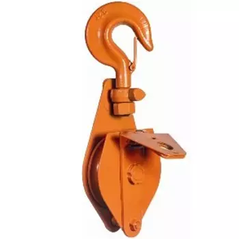 Блок шкивовый однорольный с крюком и откидной щекой Сибталь 14154 1Т