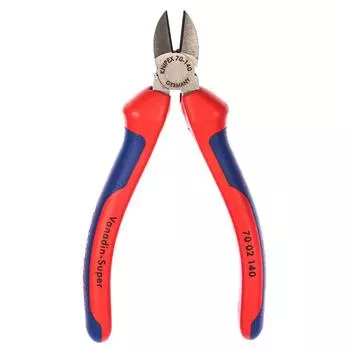 Бокорезы для подрезки кромки Knipex KN-7002140 (диагональный тип губок, 140 мм, комбинированные ручки)