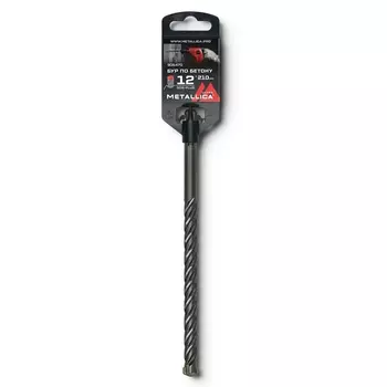 Бур по бетону Metallica 905487, SDS-plus Ultra 12 х310/250 мм, Х-напайка, 4 спирали