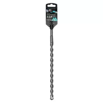 Бур по бетону Metallica Optima 904510, SDS-plus 14 х310/250 мм, напайка с центром, 2 спирали