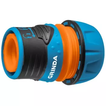 Быстросъёмный соединитель Grinda PROLine TL-34 8-426428_z01, 3/4", запирающим механизмом, пластиковый с TPR, для шланга