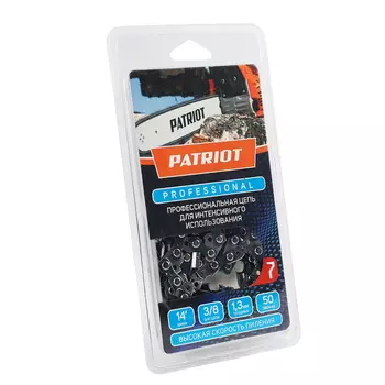 Цепь Patriot 91LP-50E 862321030 3/8 1,3 50 звеньев, чизель, Professional (блистер)