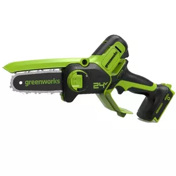 Цепная мини-пила аккумуляторная Greenworks GD24CSMNX 2008707 бесщеточная