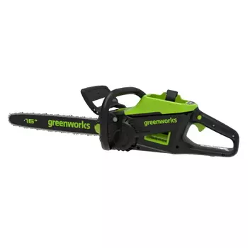 Цепная пила аккумуляторная Greenworks 2008907UB, 60V, 40 см, бесщеточная, 2500 Вт, с 1хАКБ 4 Ач. и ЗУ