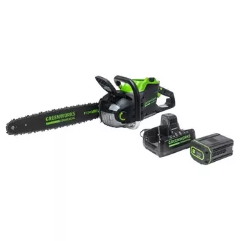 Цепная пила аккумуляторная Greenworks GD82CS51 2008307UB, 82В, с 1хАКБ 5 Ач и ЗУ