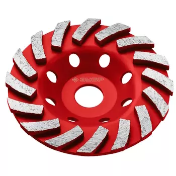 Чашка алмазная шлифовальная Зубр Турбо 33378-125 125 мм