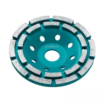 Чашка алмазная Сибин 33441-125 двухрядная по бетону 125мм, 22,2мм