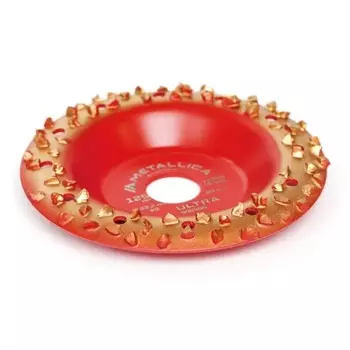 Чашка твердосплавная шлифовальная Metallica Ultra 900956, 125х22,2 мм, #8, закругленная, по дереву