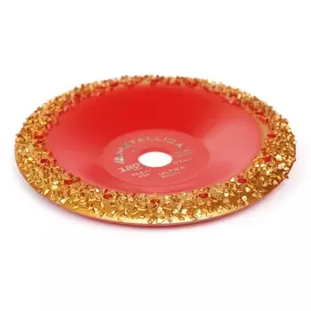 Чашка твердосплавная шлифовальная Metallica Ultra 901021, 180х22,2 мм, #14, закругленная, по дереву