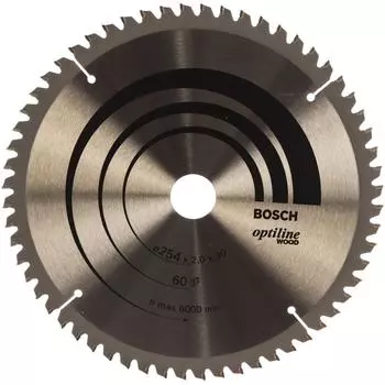 Циркулярный диск Bosch Optiline 2.608.640.436 (254x30 мм, 60 зубьев)