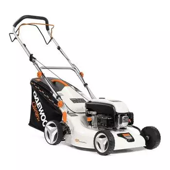 Daewoo DLM 48SP Газонокосилка бензиновая самоходная 48см (скорость перемещения 4.5 км/ч, объем травосборника 55 л, 2.8 л. с .)