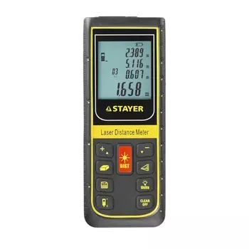 Дальномер Stayer Professional PRO-Control 34959 лазерный, дальность 100м, точность 2мм