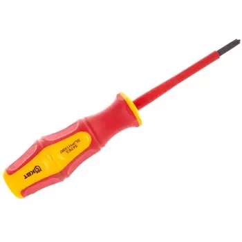 Диэлектрическая отвертка КВТ PH-FL 1х80 Phillips плюс-минус для работ под напряжением до 1000В