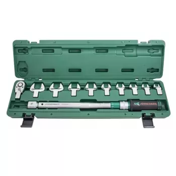 Динамометрический ключ Jonnesway T30200NS, 1/2"DR, со сменными рожковыми насадками 13-30мм и приводом, 40-200Нм
