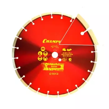 Диск алмазный бетон Champion C1612, ST 300/25,4/10 Concremax (старый бетон ,ж/б с наполн.сред.тв)