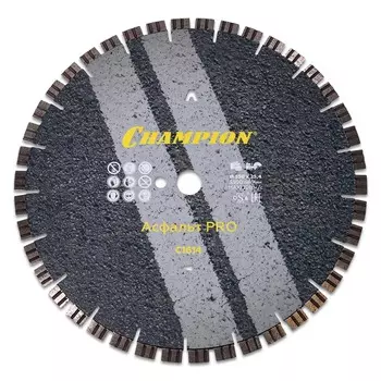 Диск алмазный Champion Asphalt Runner Pro, С1614 (350x25.4x10) по асфальту, бетону