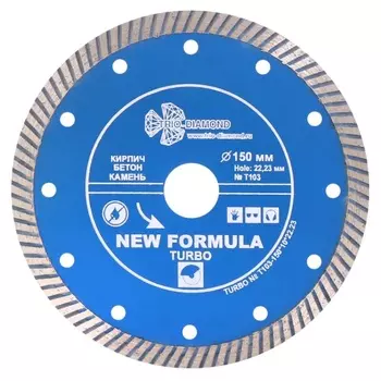 Диск алмазный отрезной Trio-Diamond Турбо T103 150x22,23x2,3 мм