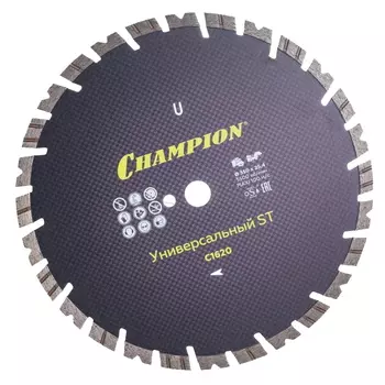 Диск алмазный универсальный Champion C1620, ST 350/25,4/14 Fast Gripper (бетон, кирпич, тротуарная плитка)