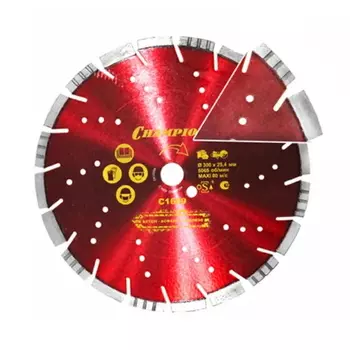 Диск алмазный универсальный Champion Pro C1609, 300/25,4/10 Mixtar (бетон,гранит,ж/б,асфальт,известняк)