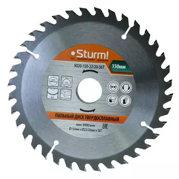 Диск пильный Sturm 9020-150-22/20-36T
