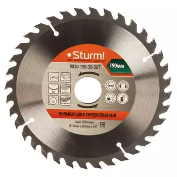 Диск пильный Sturm 9020-190-30-36T
