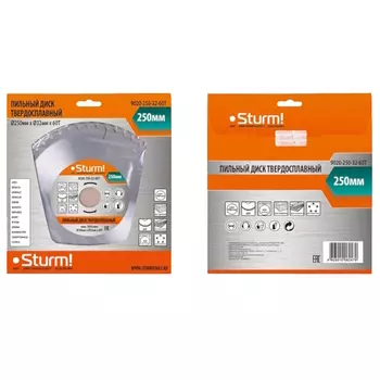 Диск пильный Sturm 9020-250-32-60T