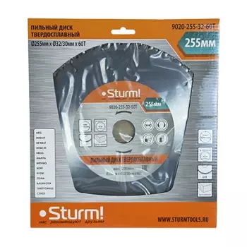 Диск пильный Sturm 9020-255-32-60T