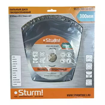 Диск пильный Sturm 9020-300-32-60T