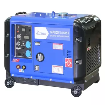 Дизельный сварочный генератор в кожухе TSS PRO DGW 3.0/250ES-R 022834