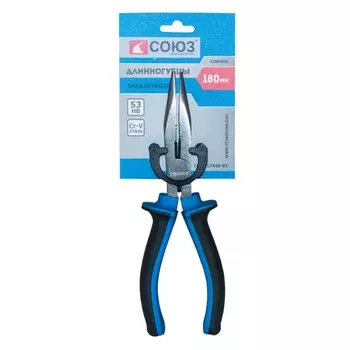 Длинногубцы Союз 1200302С, 180 мм, шлифованные