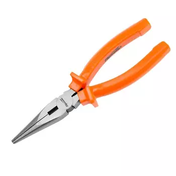 Длинногубцы Sparta Classic 17159, 180 мм, прямые шлифованные, пластмассовые рукоятки