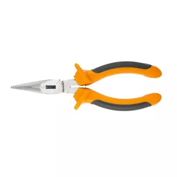 Длинногубцы Sparta Comfort 17165, 160 мм, прямые шлифованные, двухкомпонентные рукоятки