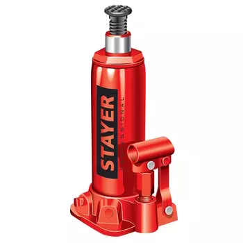 Домкрат бутылочный гидравлический Stayer Professional RED FORCE 43160-8, 8 т, 230 - 457 мм