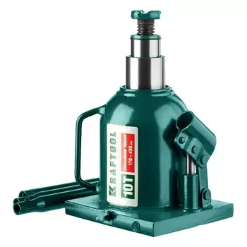 Домкрат гидравлический бутылочный Kraftool "Double Ram" 43463-10