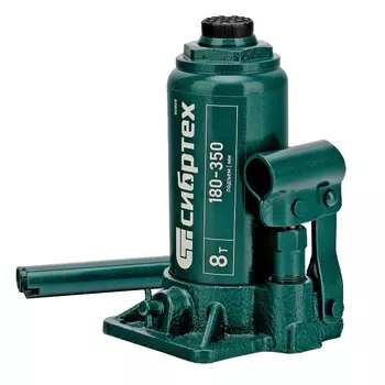 Домкрат гидравлический бутылочный Сибртех 50805, 8 т, 180-350 мм