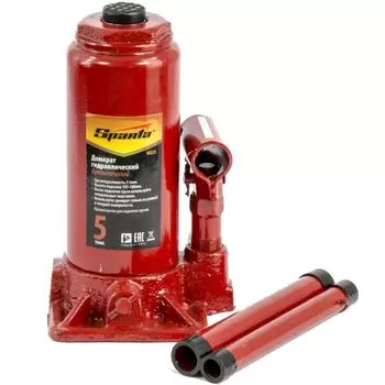 Домкрат гидравлический бутылочный Sparta 50323 (5 т, 195-380 мм)