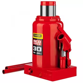 Домкрат гидравлический бутылочный Stayer "Red Force" 43160-30 43160-30_z01, 30т, 285-465 мм