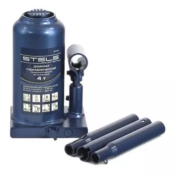 Домкрат гидравлический бутылочный телескопический Stels 51116, 4 т, 170-420 мм