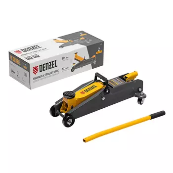 Домкрат гидравлический подкатной Denzel, 51230 (2Т, 135-385мм)