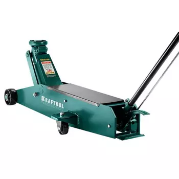 Домкрат гидравлический подкатной Kraftool "High-Lift" 43455-10, удлиненный, 10т, 160-560мм