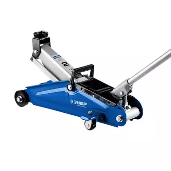 Домкрат гидравлический подкатной Зубр Профессионал 43052-2, T50, 2т, 130-380мм