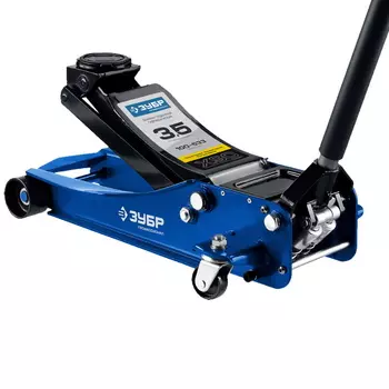 Домкрат гидравлический подкатной Зубр Профессионал 43054-3.5, X90, 3,5т, 100-533мм