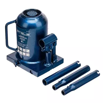 Домкрат гидравлический Stels 51118, бутылочный, телескопический, 8 т, h подъема 170-430 мм