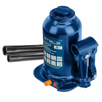 Домкрат гидравлический Stels 51149, бутылочный, телескопический, 6 т, подъем 180-410 мм