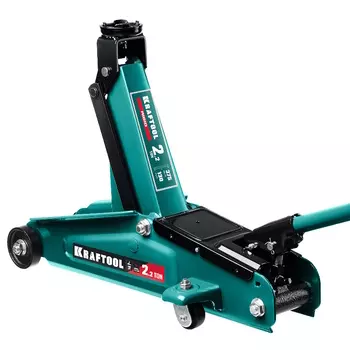 Домкрат подкатной Kraftool RIGID 43452-2 (с увеличенным подъемом, 2.2 т, 130 - 375 мм)