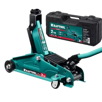 Домкрат подкатной Kraftool STARK 43453-2-K (для легковых а/м, в кейсе, 2 т, 135 - 340 мм)