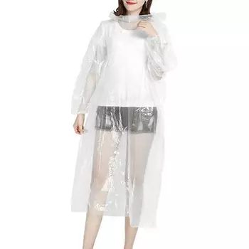 Дождевик-пончо Perfecto Linea 28-145000 c рукавами, прозрачный